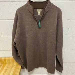 NWT L.L. Bean Lambswool XXL quarter zip